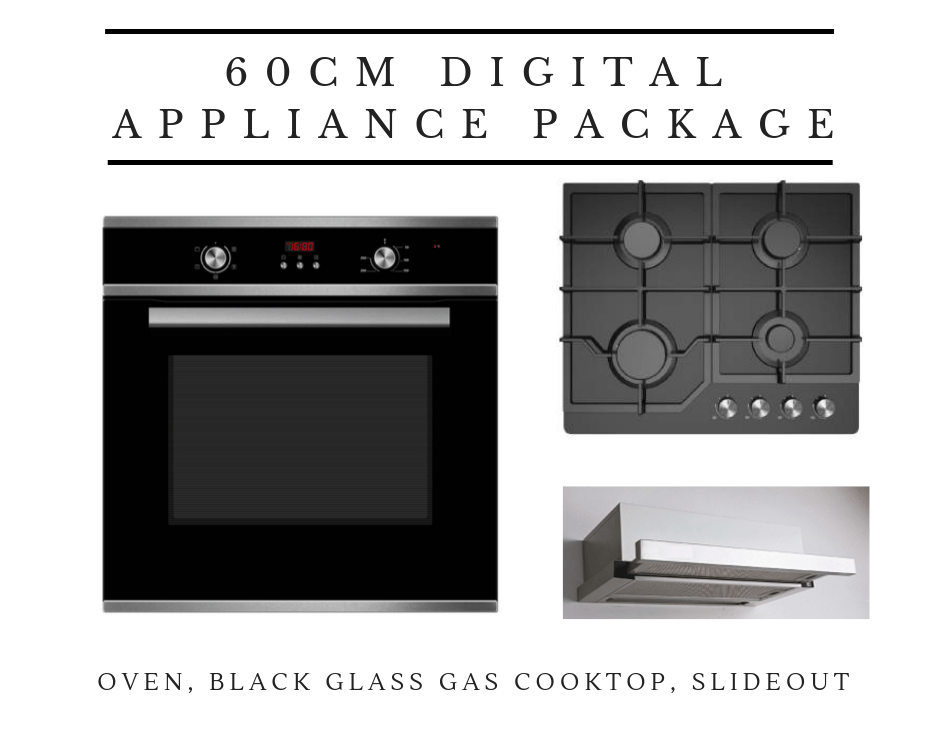 Midea 60cm Premium Cooking Appliance Package with Gas Cooktop