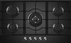 Midea 90cm Black Glass Gas Cooktop - 90G50M060GFT