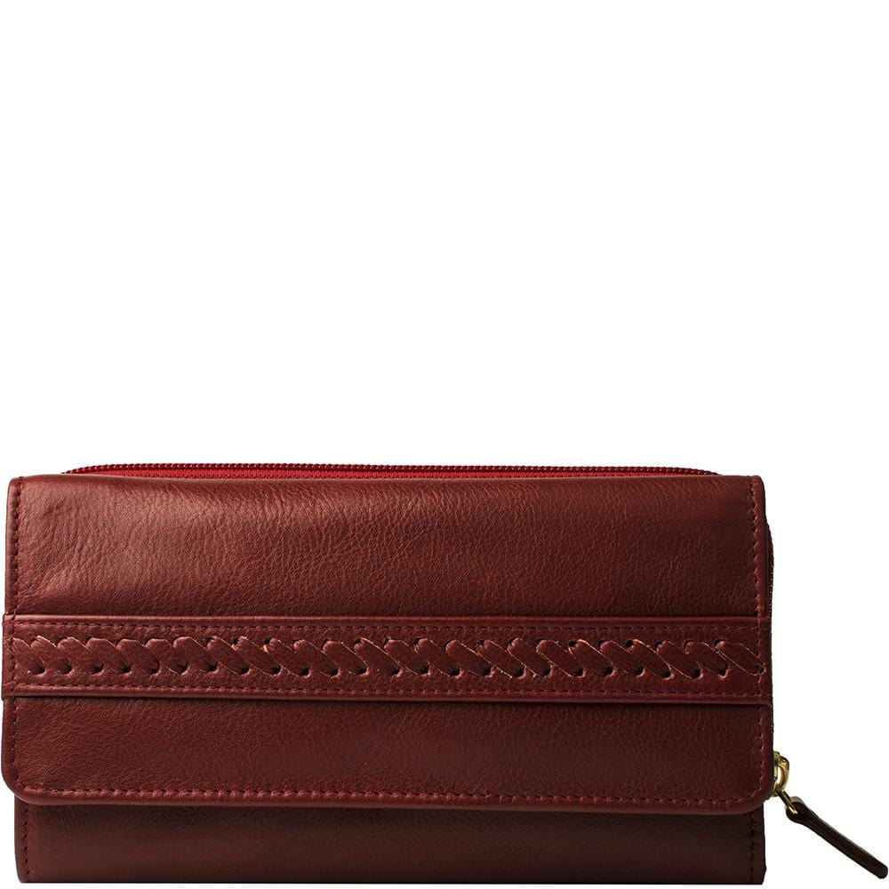 Hidesign Mina Trifold Leather Wallet Fiori Fiori Bringing