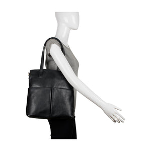 Pepper Medium Leather Tote With Sling Strap