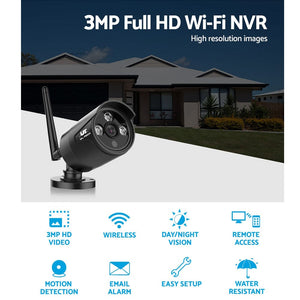 UL-TECH 3MP Wireless Security Camera System IP CCTV Home