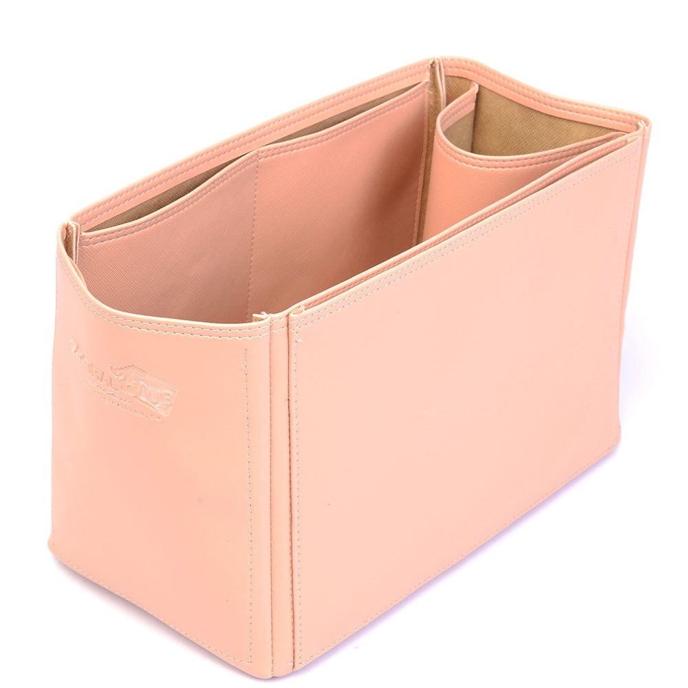 Vegan Leather Handbag Organizer in Blush Pink and Large Size