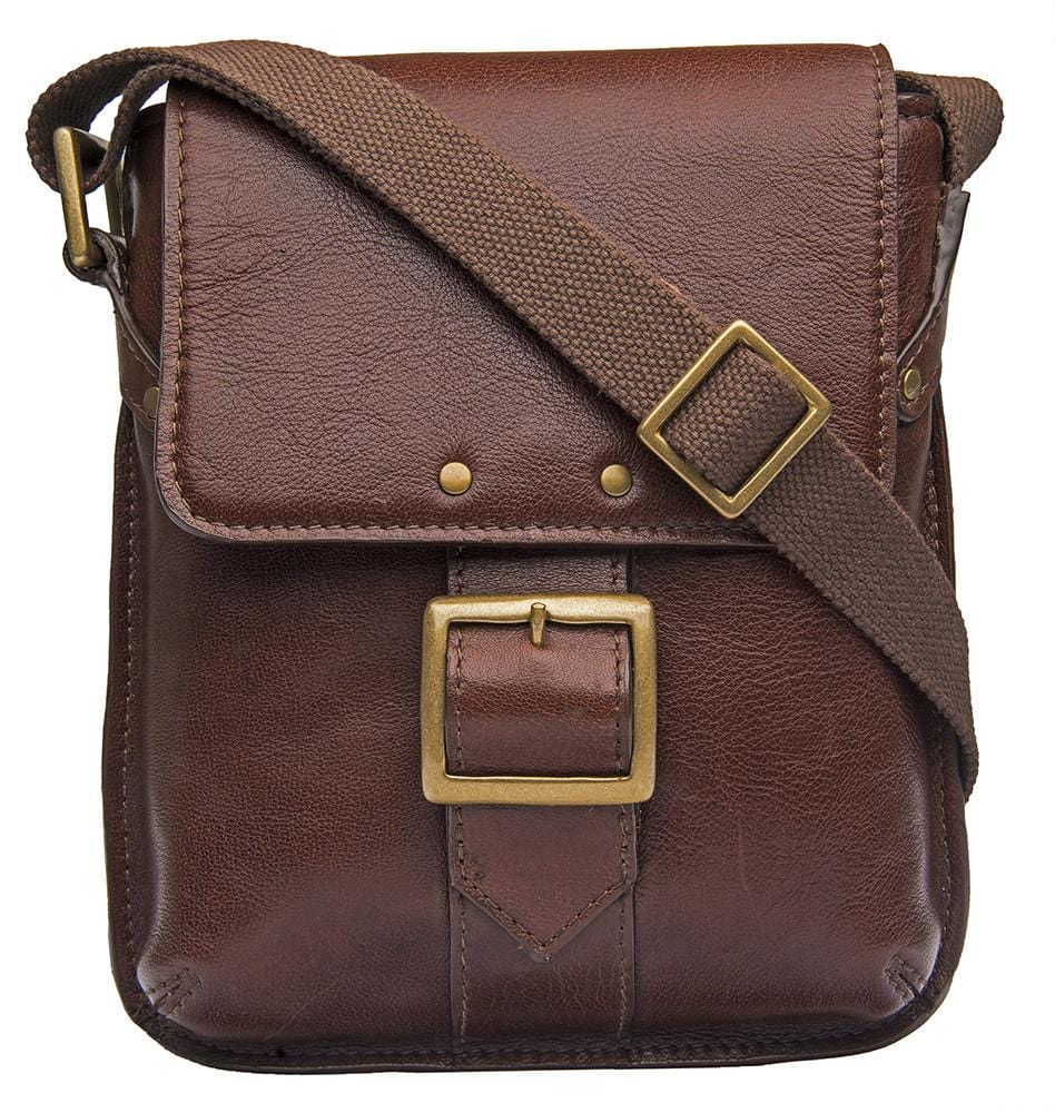 Vespucci Small Unisex Buffalo Leather Crossbody Bag