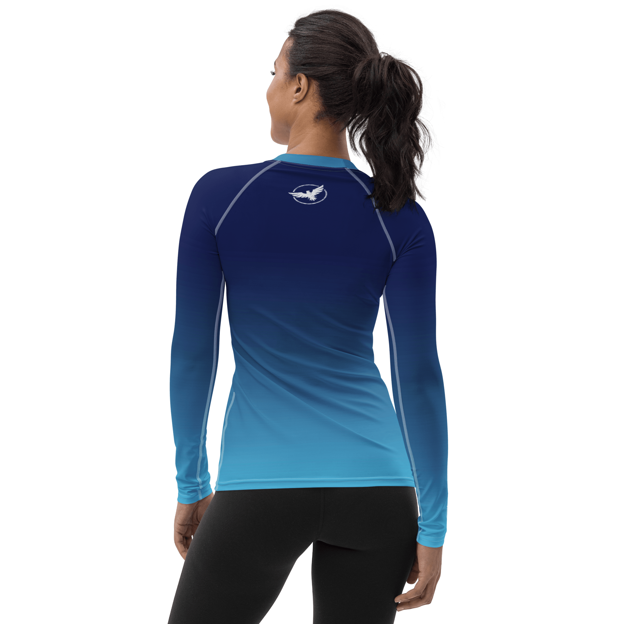 Women's Ocean Fade Sleeve Performance Rash Guard UPF 40+