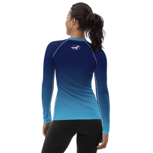 Women's Ocean Fade Sleeve Performance Rash Guard UPF 40+